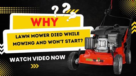 Lawn mower turns over then dies. Things To Know About Lawn mower turns over then dies. 